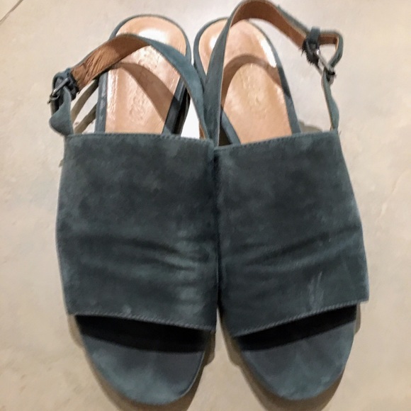Madewell blue suede flats sandals Size 7 - Picture 2 of 4